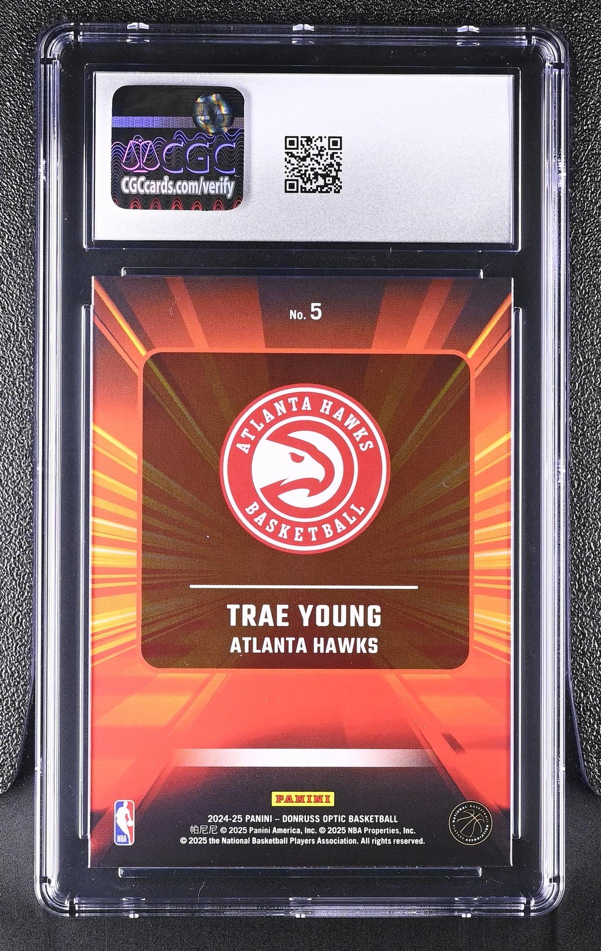 2024 Donruss Optic #5 Trae Young Express Lane CGC 10