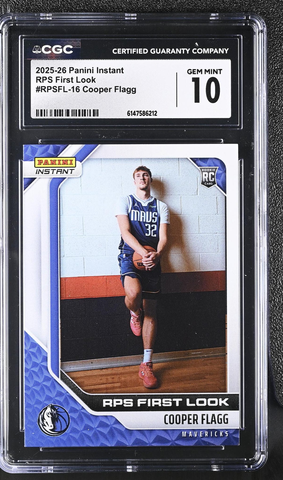 2025 Panini Instant #RPSFL-16 Cooper Flagg RPS First Look 1 CGC 10