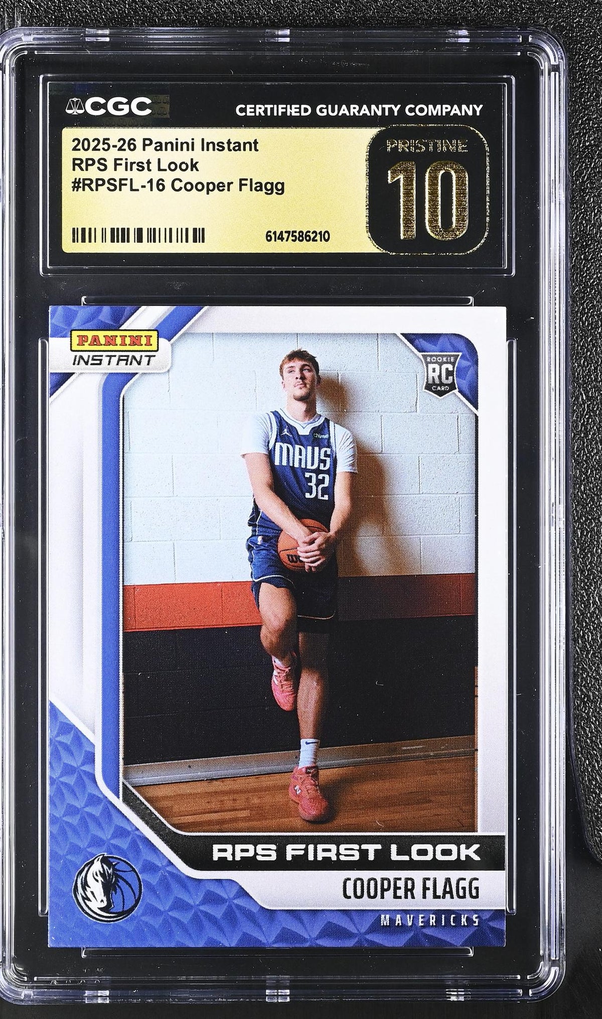 2025 Panini Instant #RPSFL-16 Cooper Flagg RPS First Look /12312 CGC 10