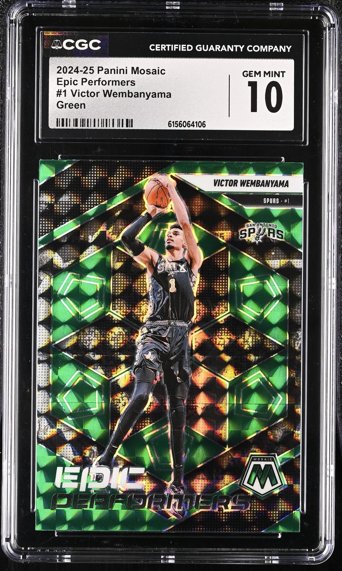 2024 Mosaic #1 Victor Wembanyama Epic Performers CGC 10