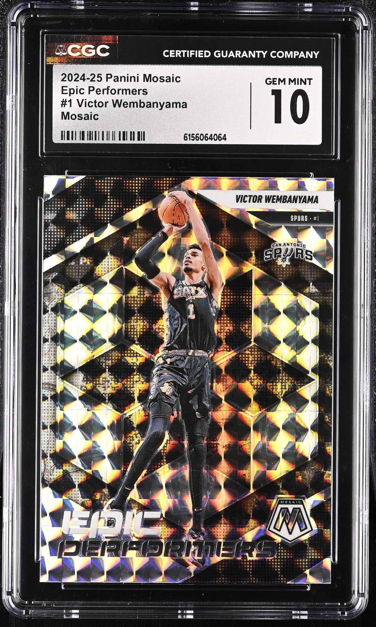 2024 Mosaic #1 Victor Wembanyama Epic Performers CGC 10