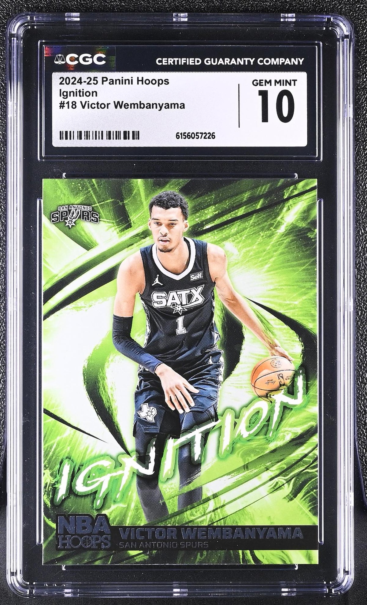 2024 Hoops #18 Victor Wembanyama Ignition CGC 10