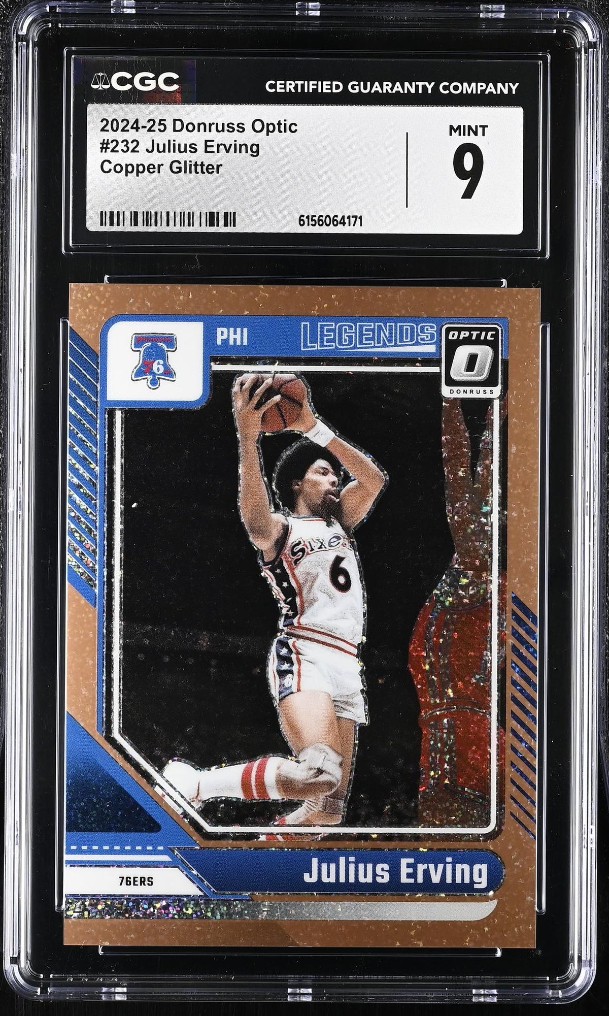 2024 Donruss Optic #232 Julius Erving Legends /99 CGC 9