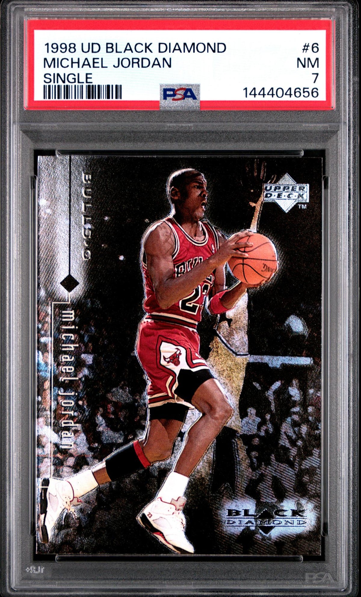 1998 Upper Deck Black Diamond Single Michael Jordan #6 PSA 7