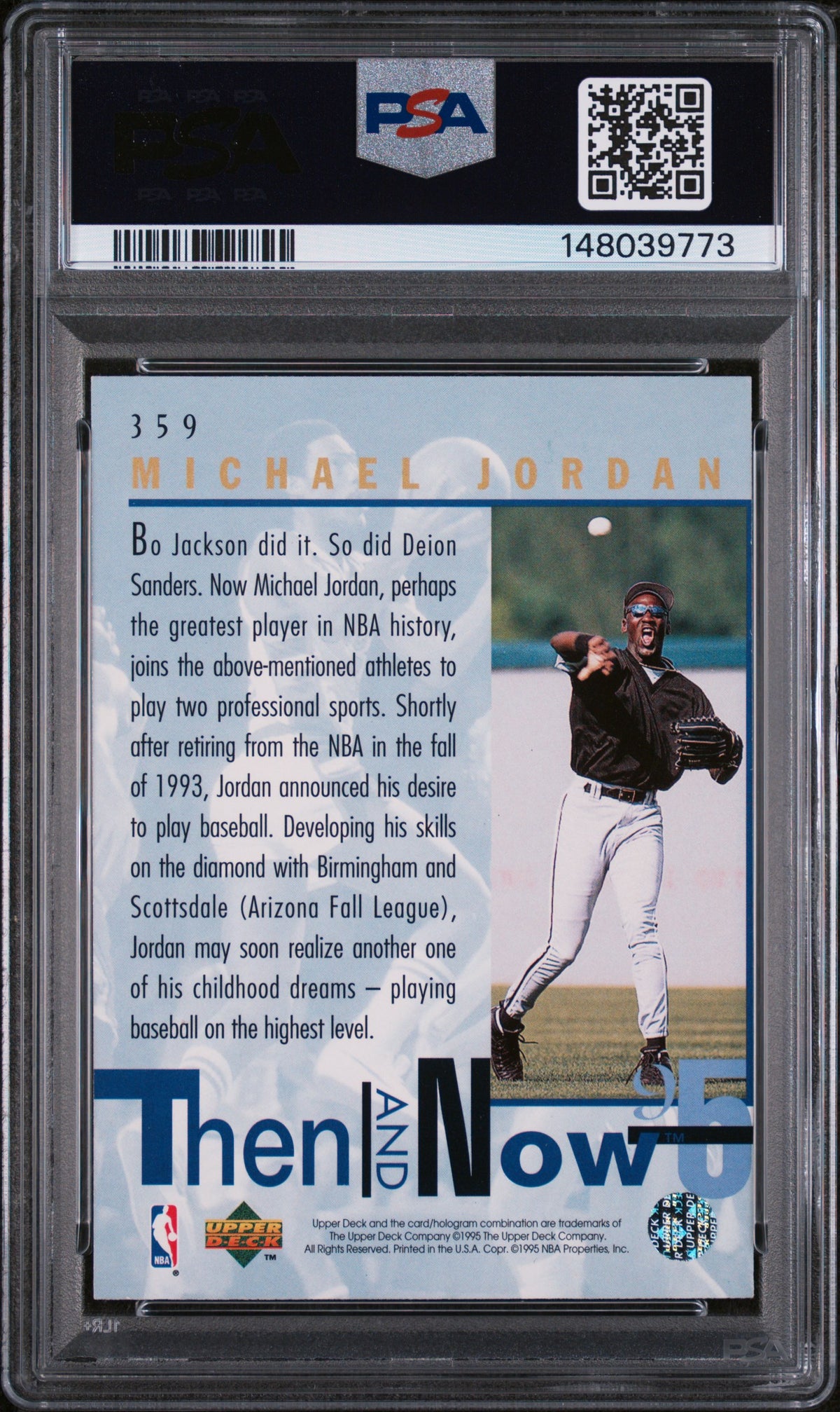 1994 Upper Deck Then and Now Michael Jordan #359 PSA 6