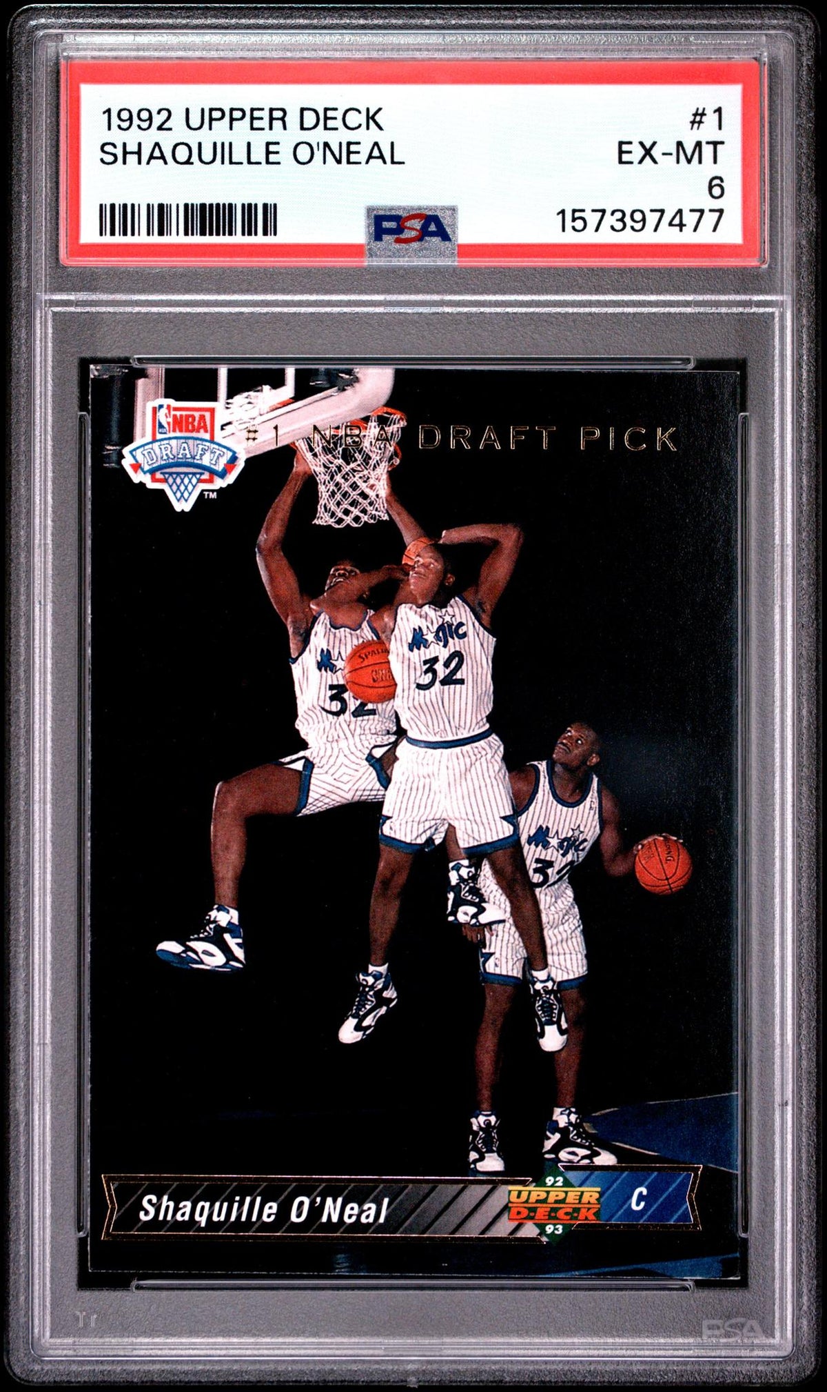 1992 Upper Deck Shaquille O'Neal #1 PSA 6