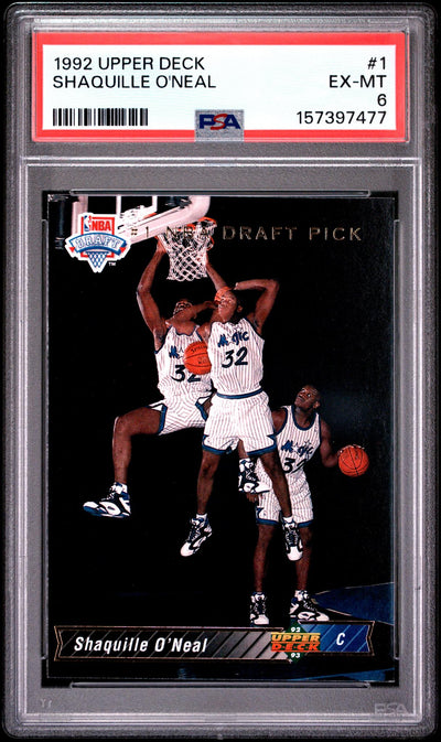 1992 Upper Deck Shaquille O'Neal #1 PSA 6