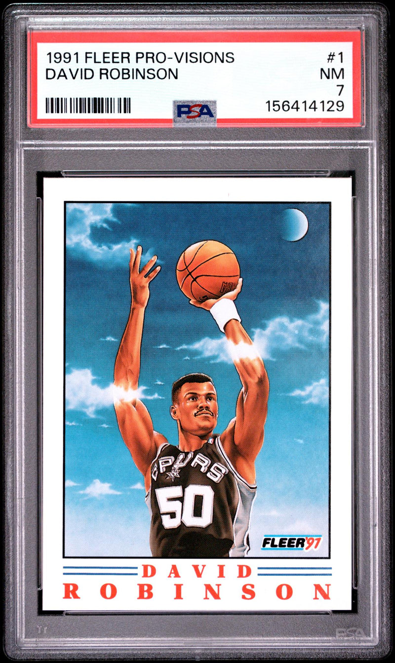 1991 Fleer Pro-Vision David Robinson #1 PSA 7