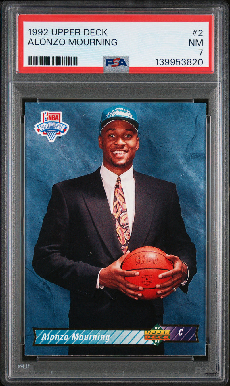 1992 Upper Deck Alonzo Mourning #2 PSA 7