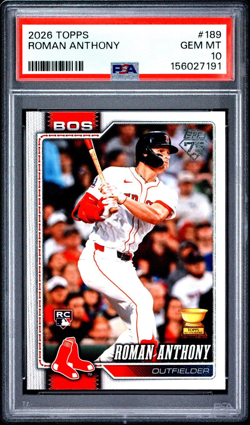 2026 Topps Roman Anthony #189 PSA 10