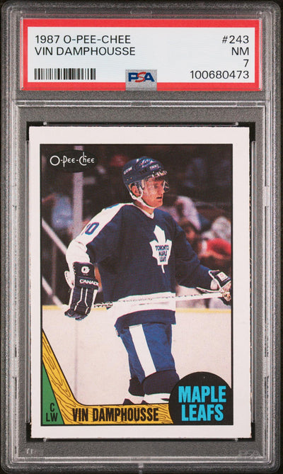 1987 O-Pee-Chee Vincent Damphousse #243 PSA 7