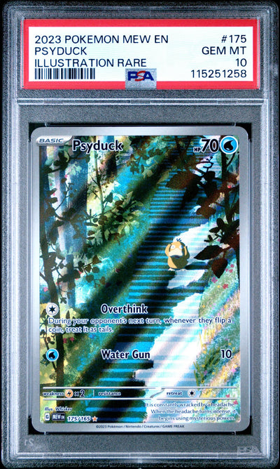 Pokémon 2023 Psyduck Illustration Rare #175/165 PSA 10