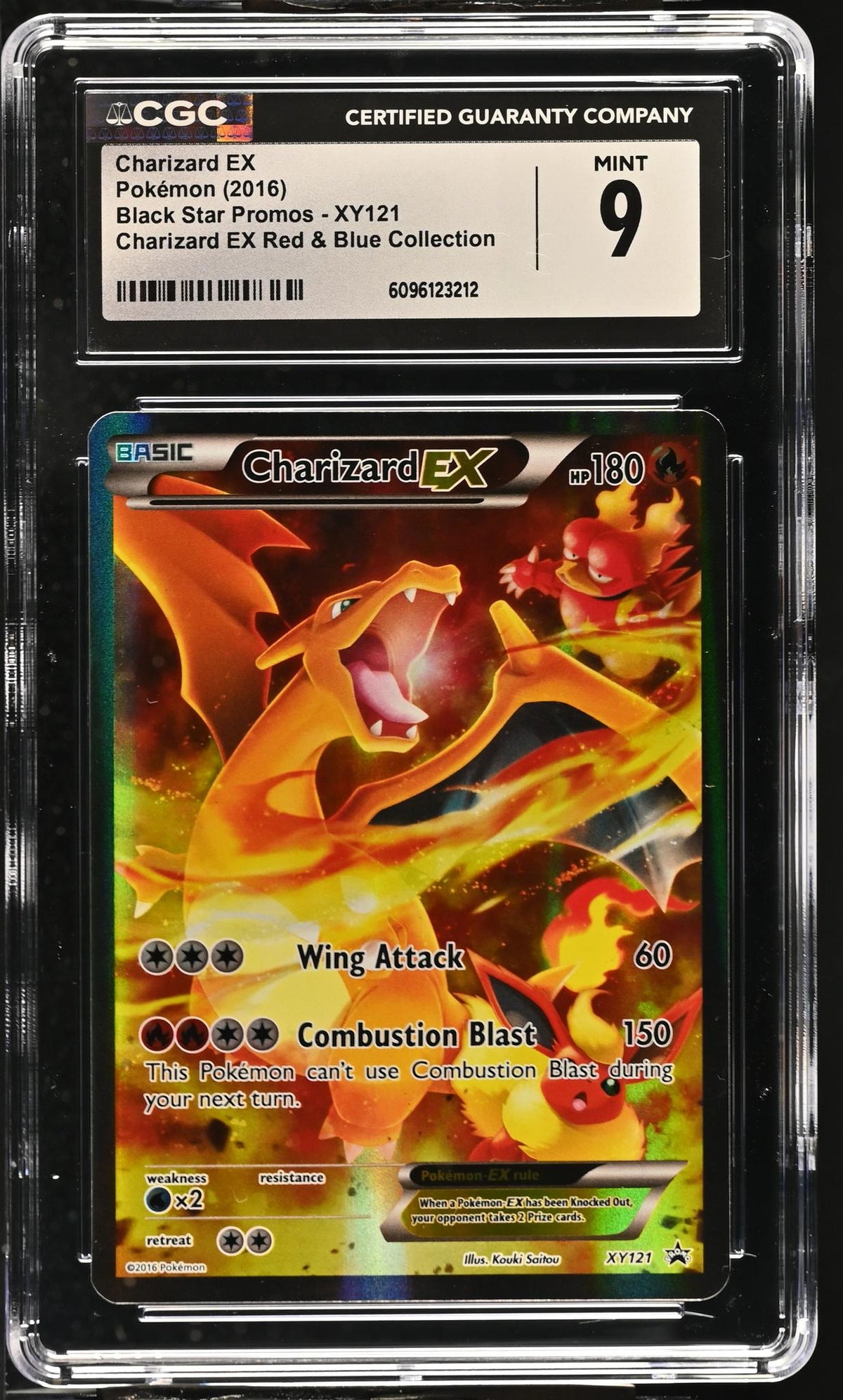 2016 Black Star Promos # Charizard EX Charizard EX Red & Blue Collection CGC 9