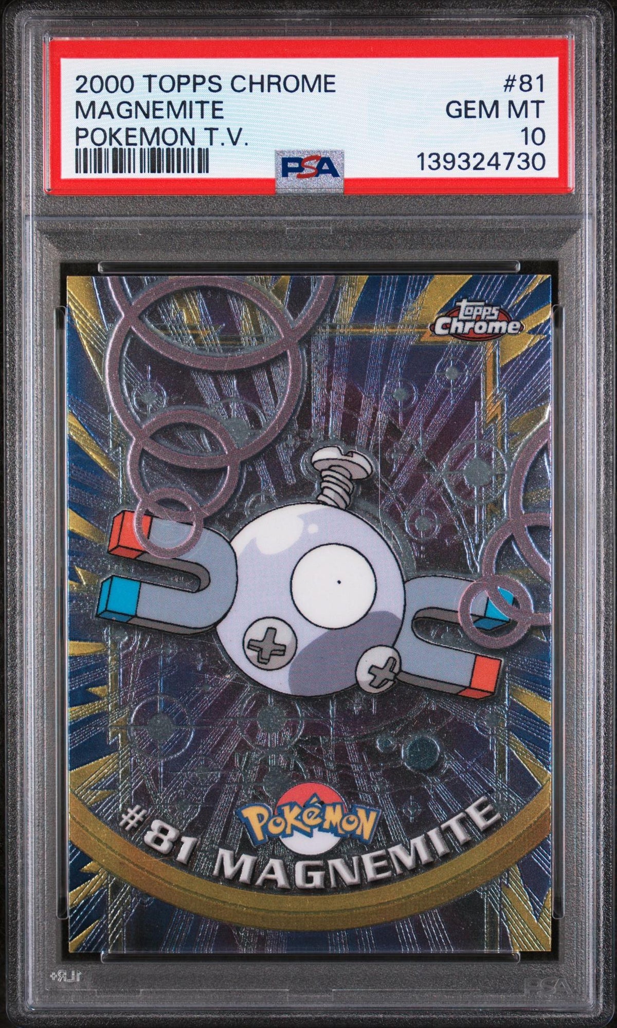 2000 Pokemon Chrome Magnemite #81 PSA 10