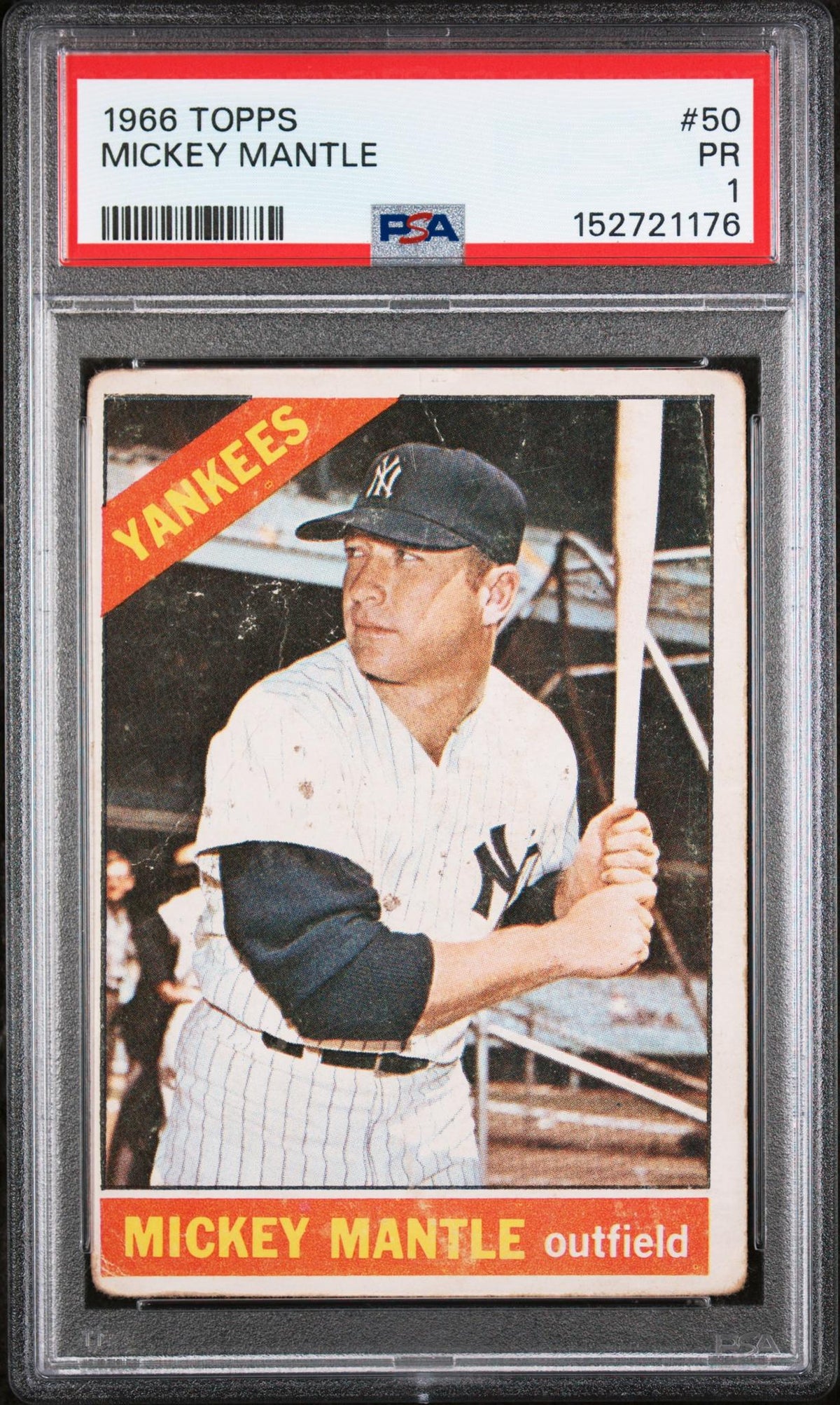 1966 Topps Mickey Mantle #50 PSA 1