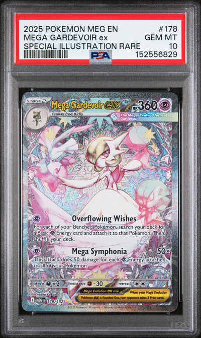2025 Pokemon Mega Evolution Special Illustration Rare Mega Gardevoir Ex #178 PSA 10