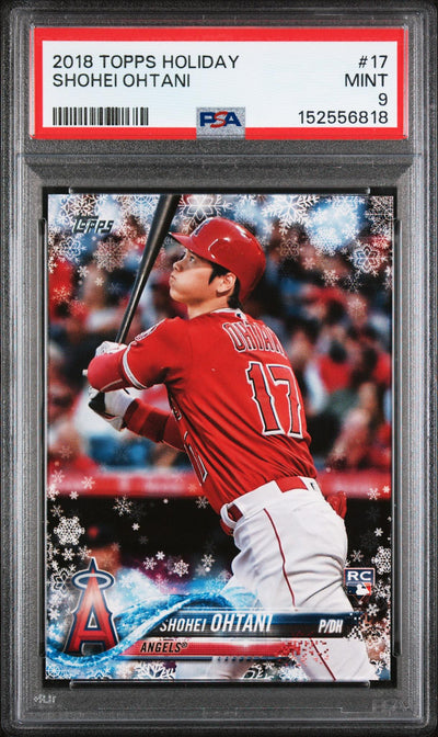 2018 Topps Holiday Snowflake Shohei Ohtani #HMW17 PSA 9