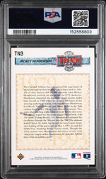1993 Upper Deck Then and Now Rickey Henderson #TN3 PSA 6