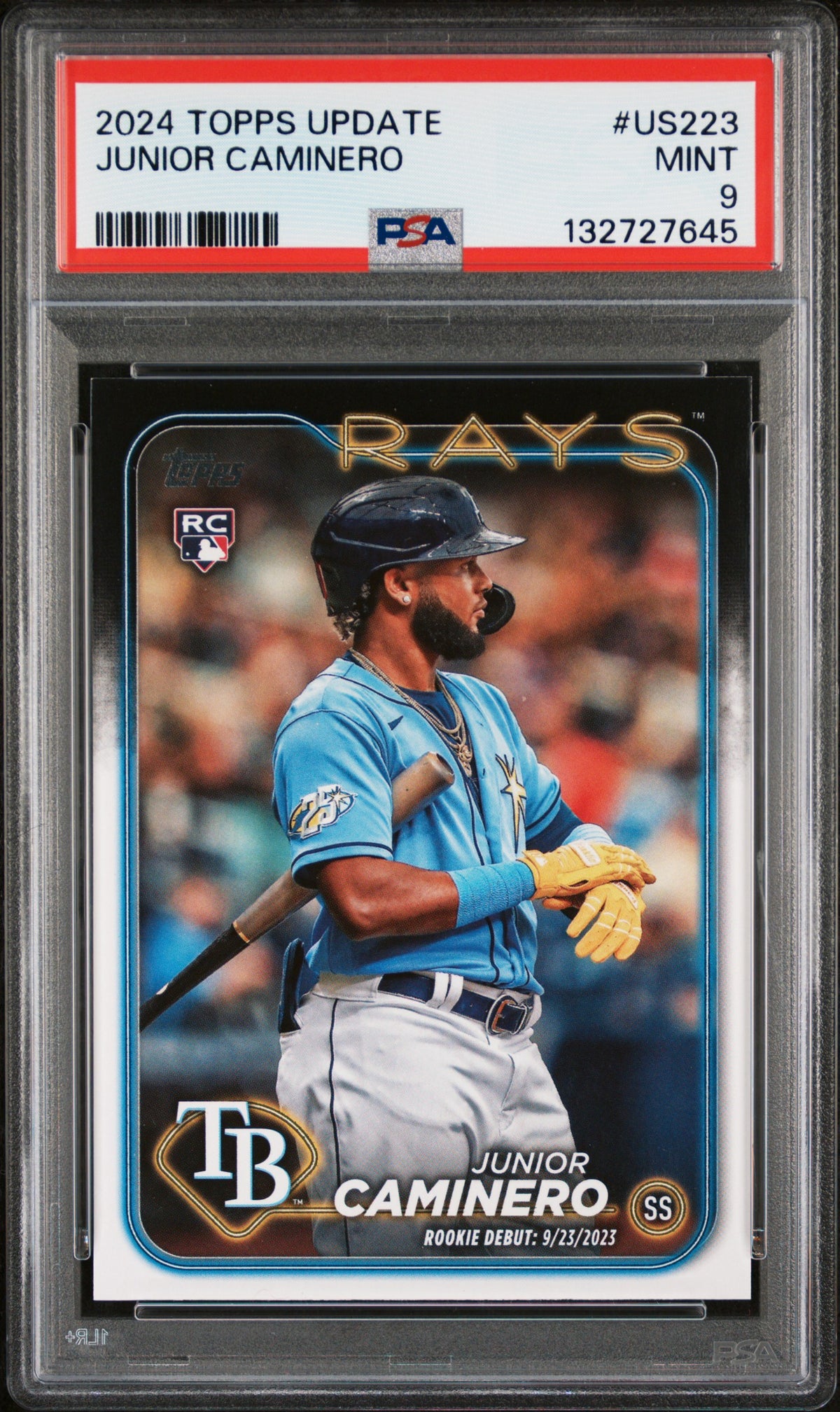 2024 Topps Update Junior Caminero #US223 PSA 9