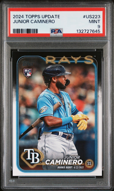 2024 Topps Update Junior Caminero RC #US223 PSA 9