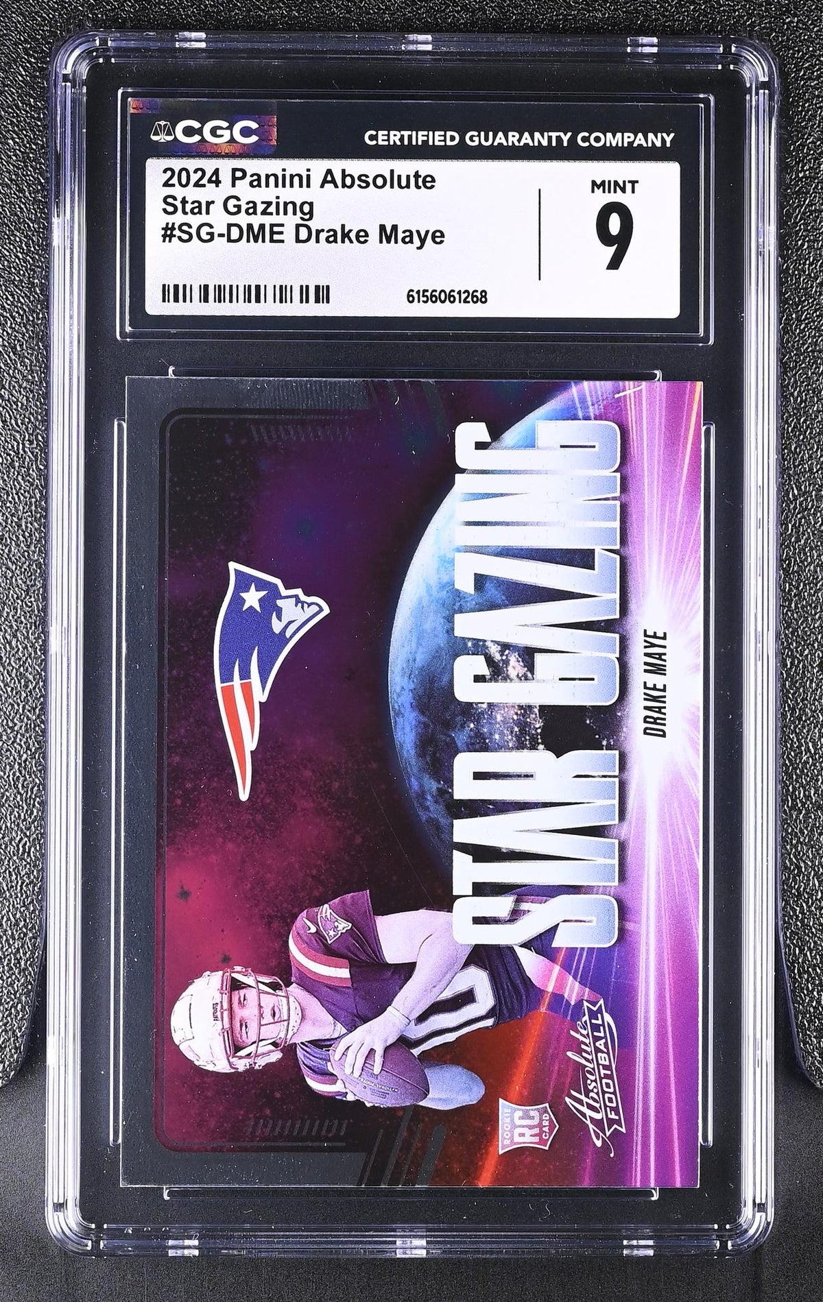 2024 Absolute #SG-DME Drake Maye Star Gazing CGC 9