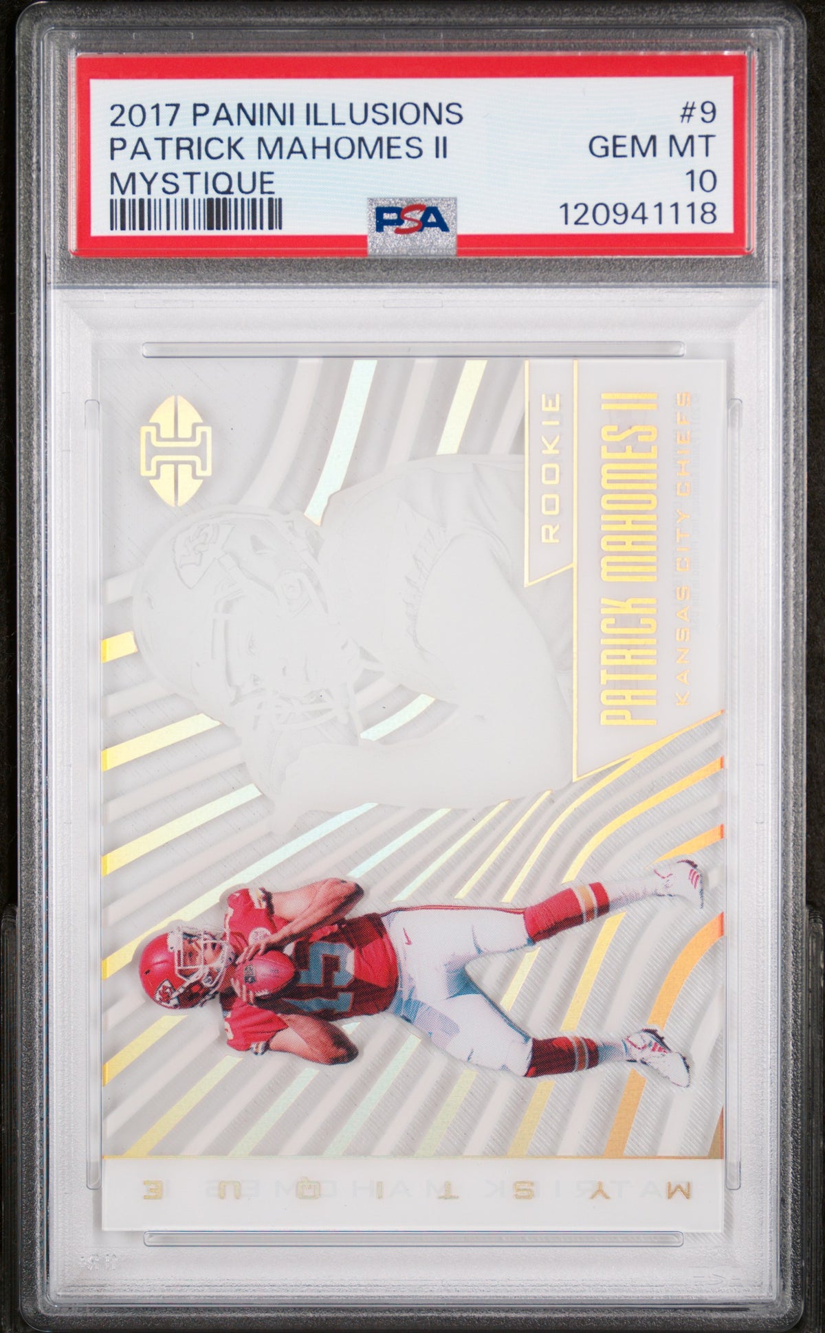 2017 Panini Illusions Mystique Patrick Mahomes II #MY-9 PSA 10
