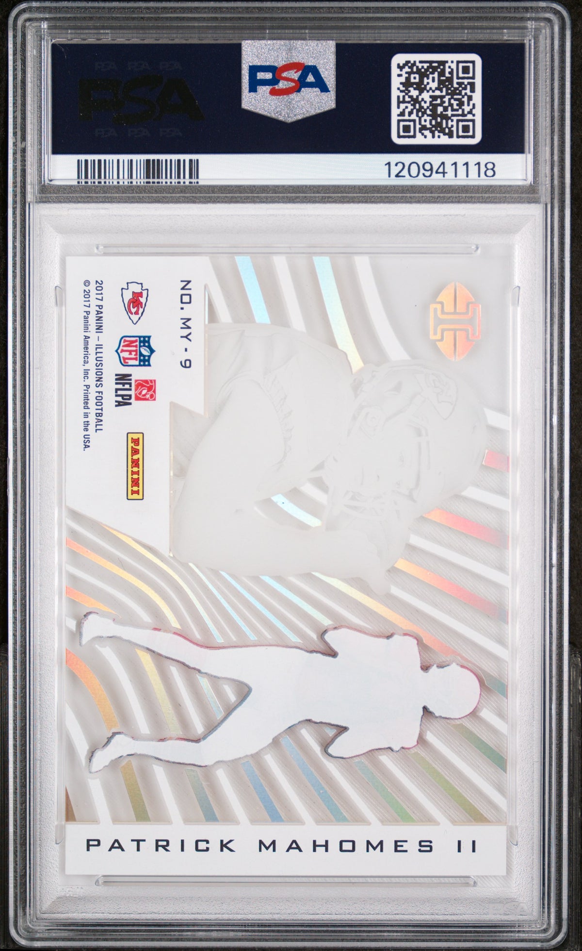 2017 Panini Illusions Mystique Patrick Mahomes II #MY-9 PSA 10