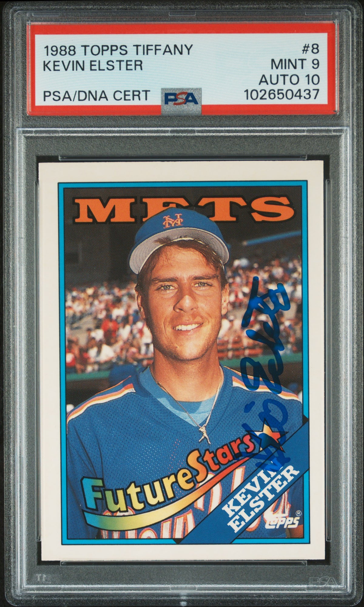 1988 Topps Tiffany Kevin Elster #8 PSA 9