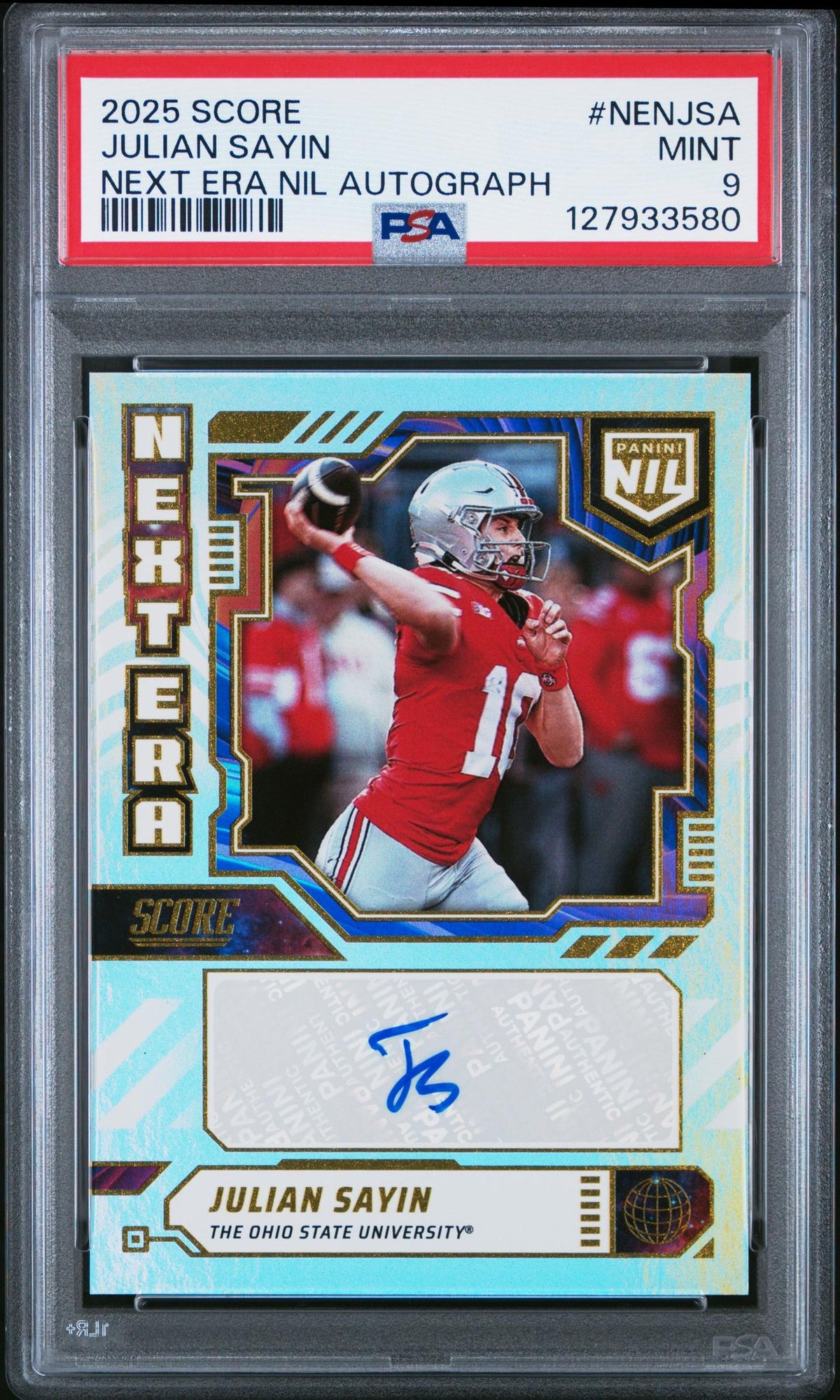 2025 Score Score Julian Sayin #NEN-JSA PSA 9
