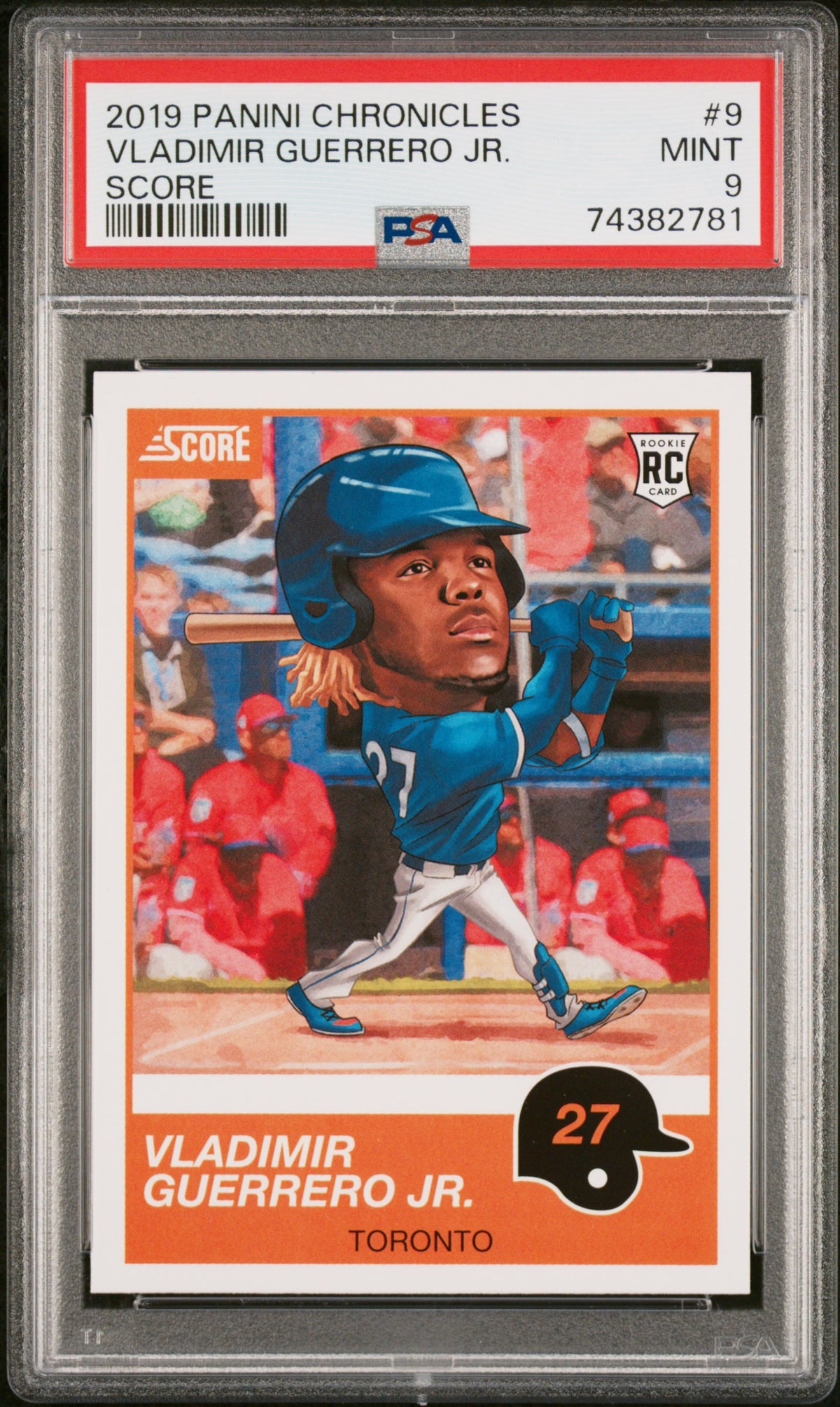 2019 Score Vladimir Guerrero Jr. #9 PSA 9