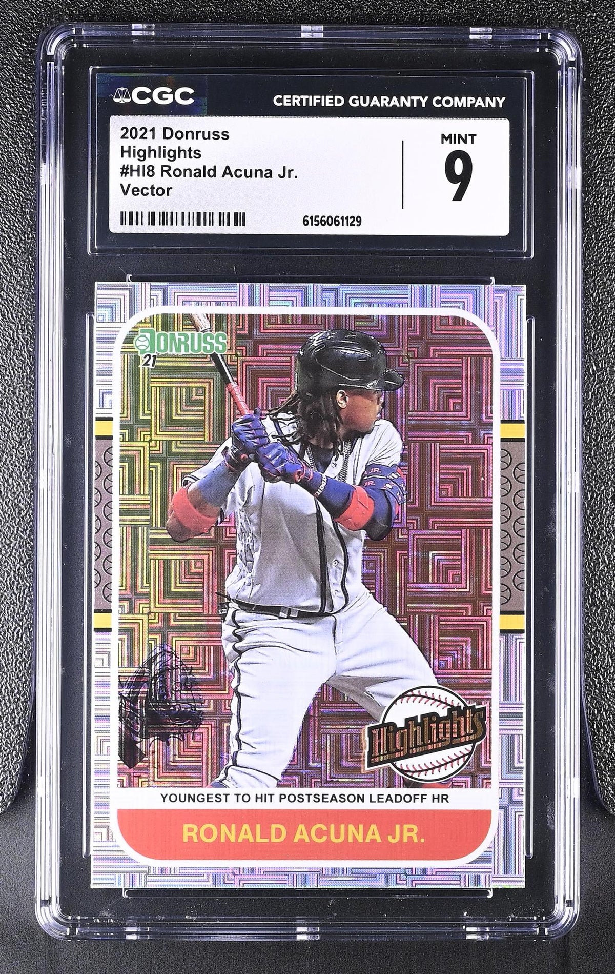 2021 Donruss #HI8 Ronald Acuna Jr. Highlights CGC 9