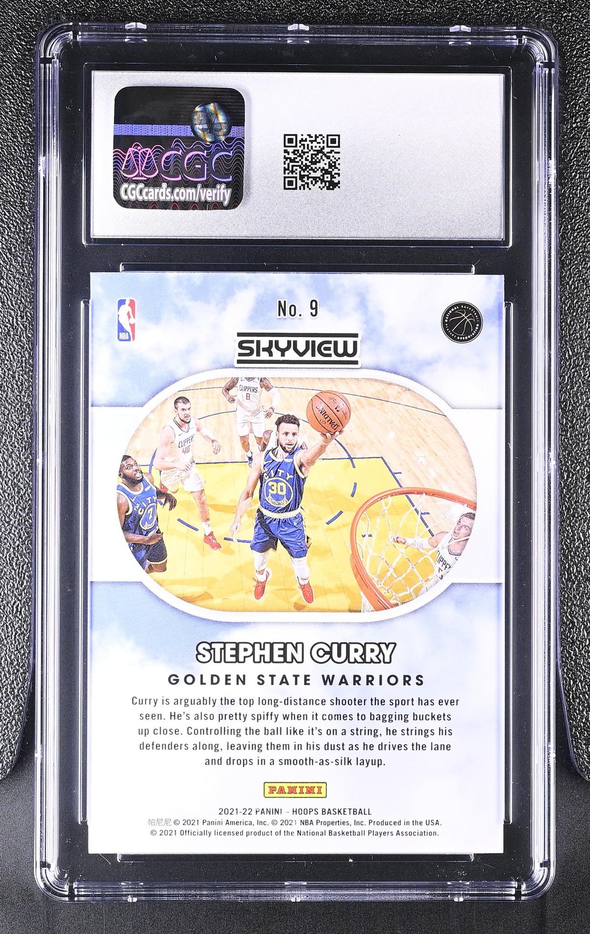 2021 Hoops #9 Stephen Curry Skyview CGC 10
