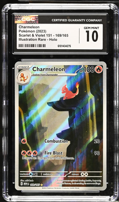 Pokémon Scarlet & Violet Charmeleon #169/165 Illustration Rare Holo CGC 10