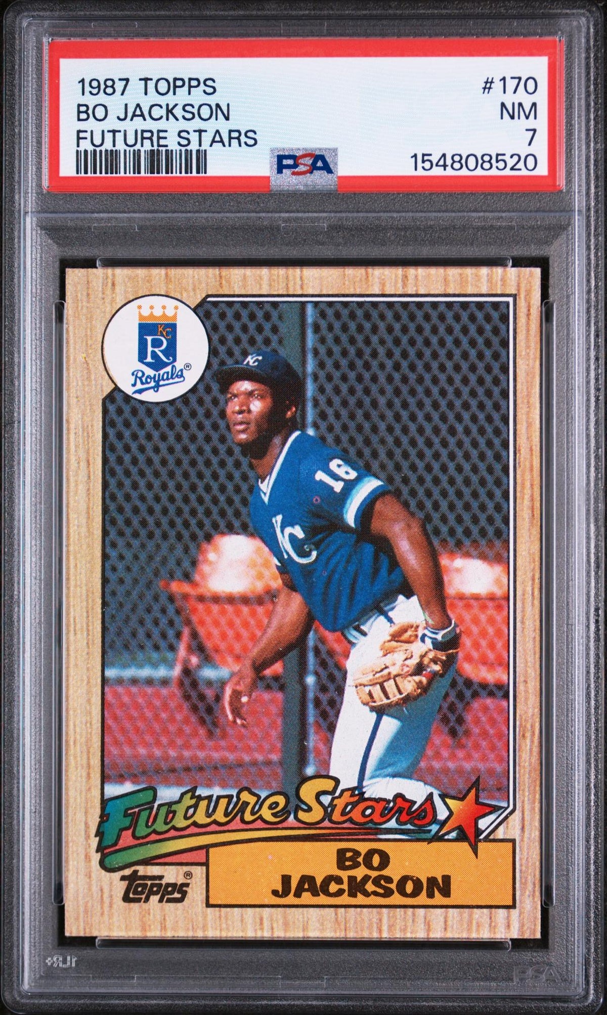 1987 Topps Future Stars Bo Jackson #170 PSA 7