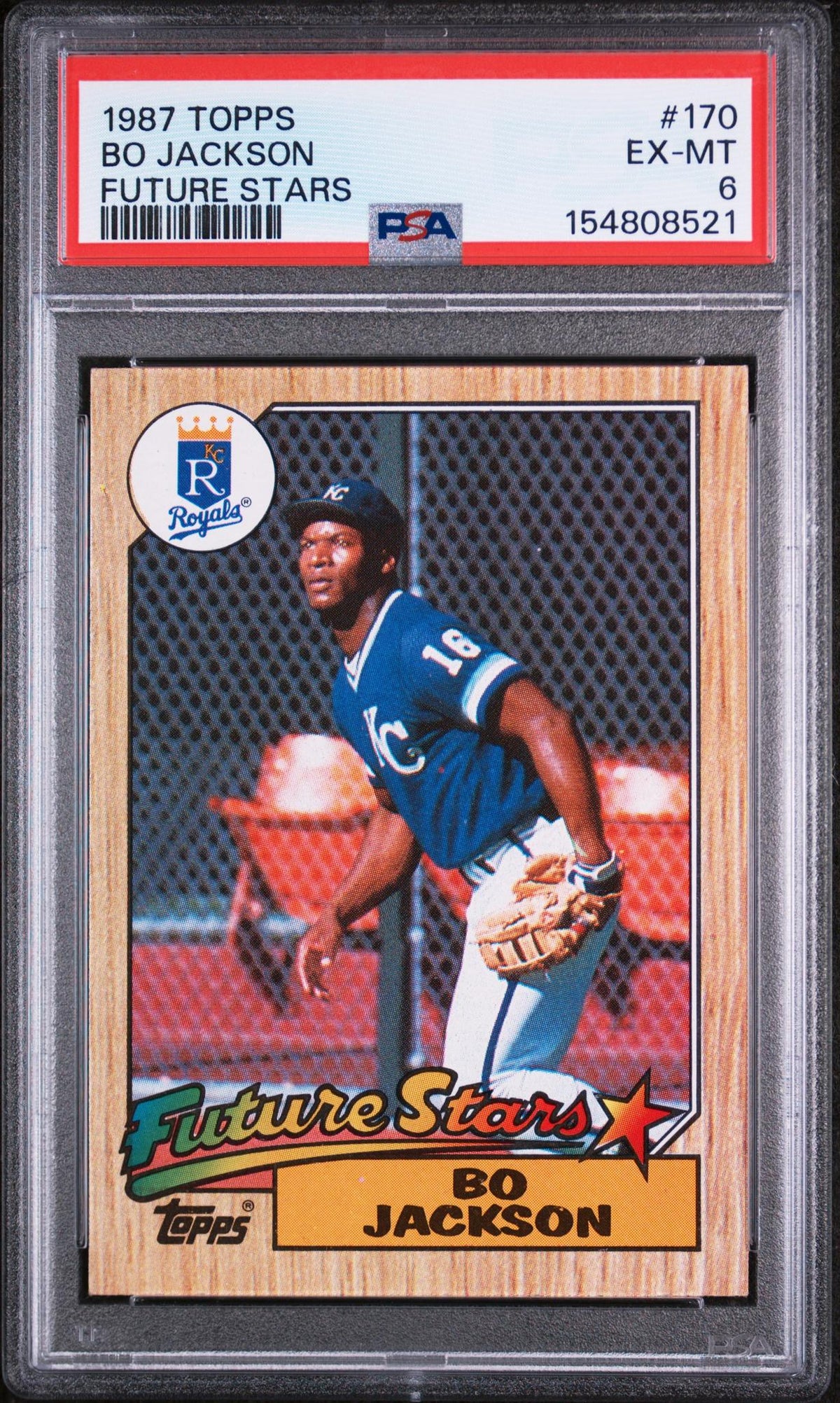 1987 Topps Future Stars Bo Jackson #170 PSA 6