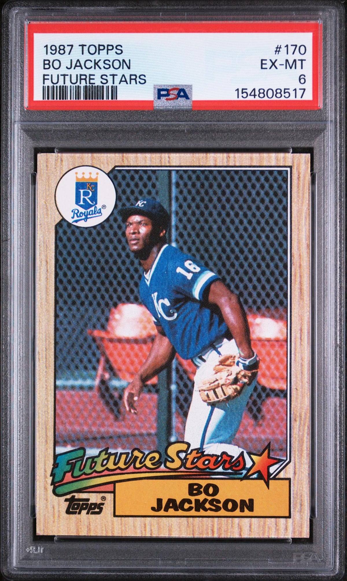 1987 Topps Future Stars Bo Jackson #170 PSA 6