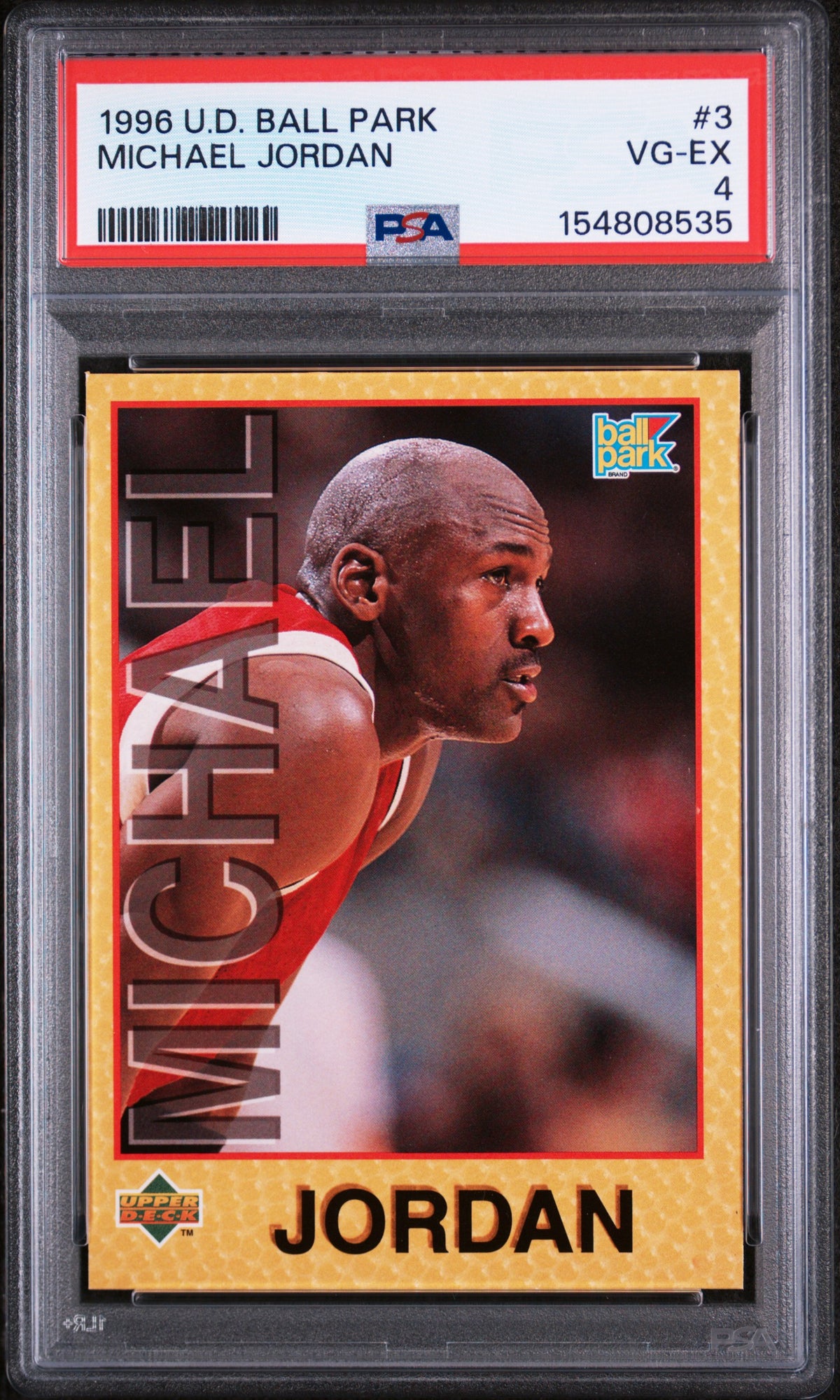 1996 Upper Deck Ballpark-Jordan Michael Jordan #3 /5 PSA 4