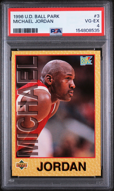 1996 U.D. Ball Park Michael Jordan #3 /5 PSA 4