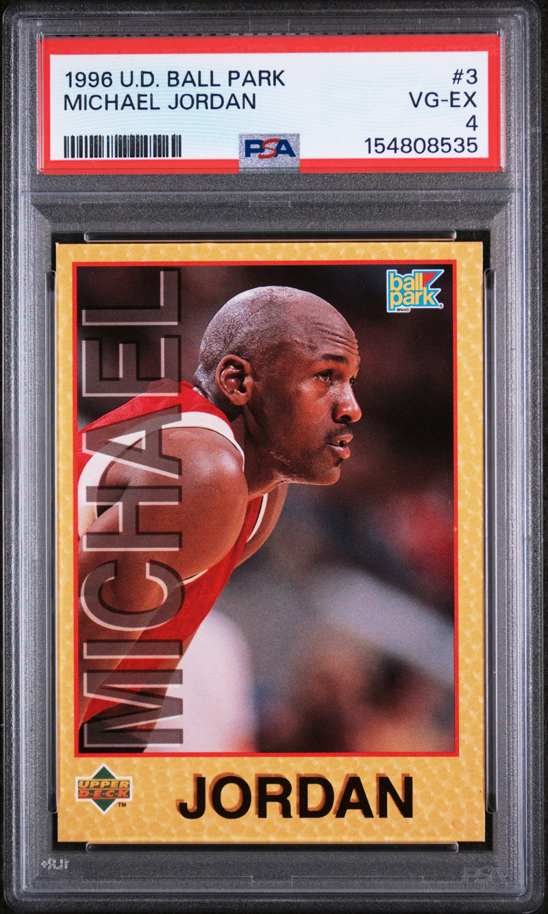 1996 U.D. Ball Park Michael Jordan #3 /5 PSA 4