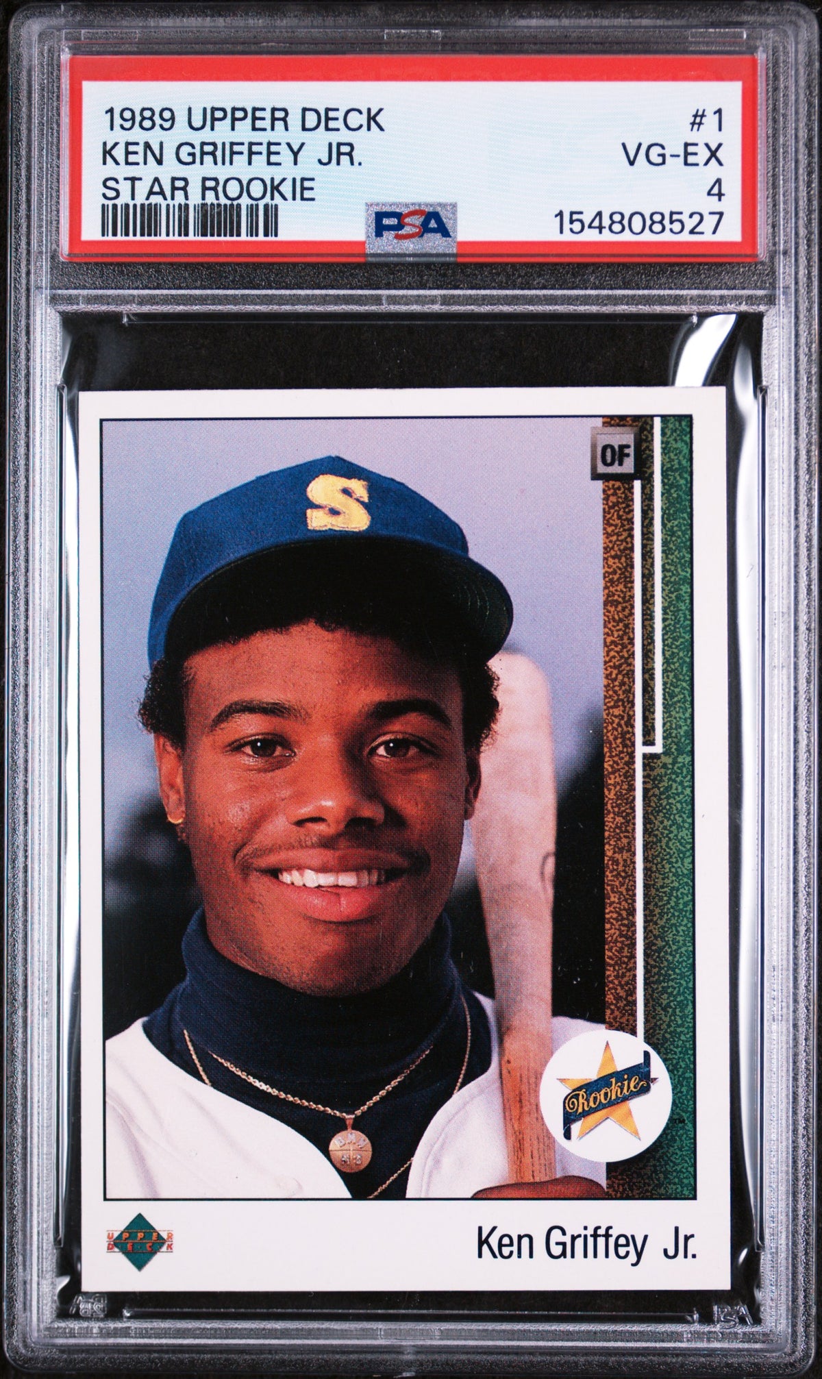 1989 Upper Deck Star Rookie Ken Griffey Jr. #1 PSA 4