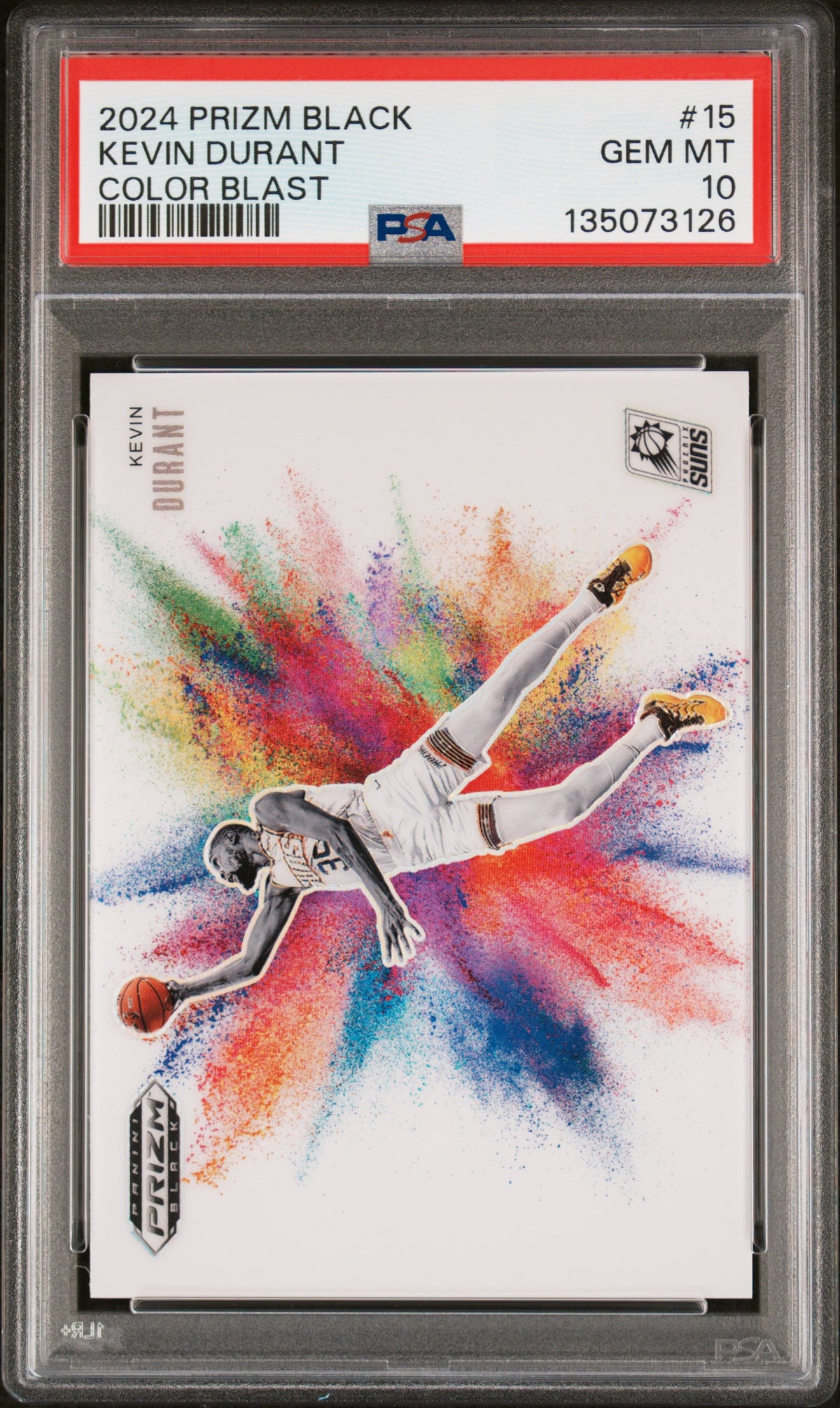 2024 Panini Prizm Black Color Blast Kevin Durant #15 PSA 10