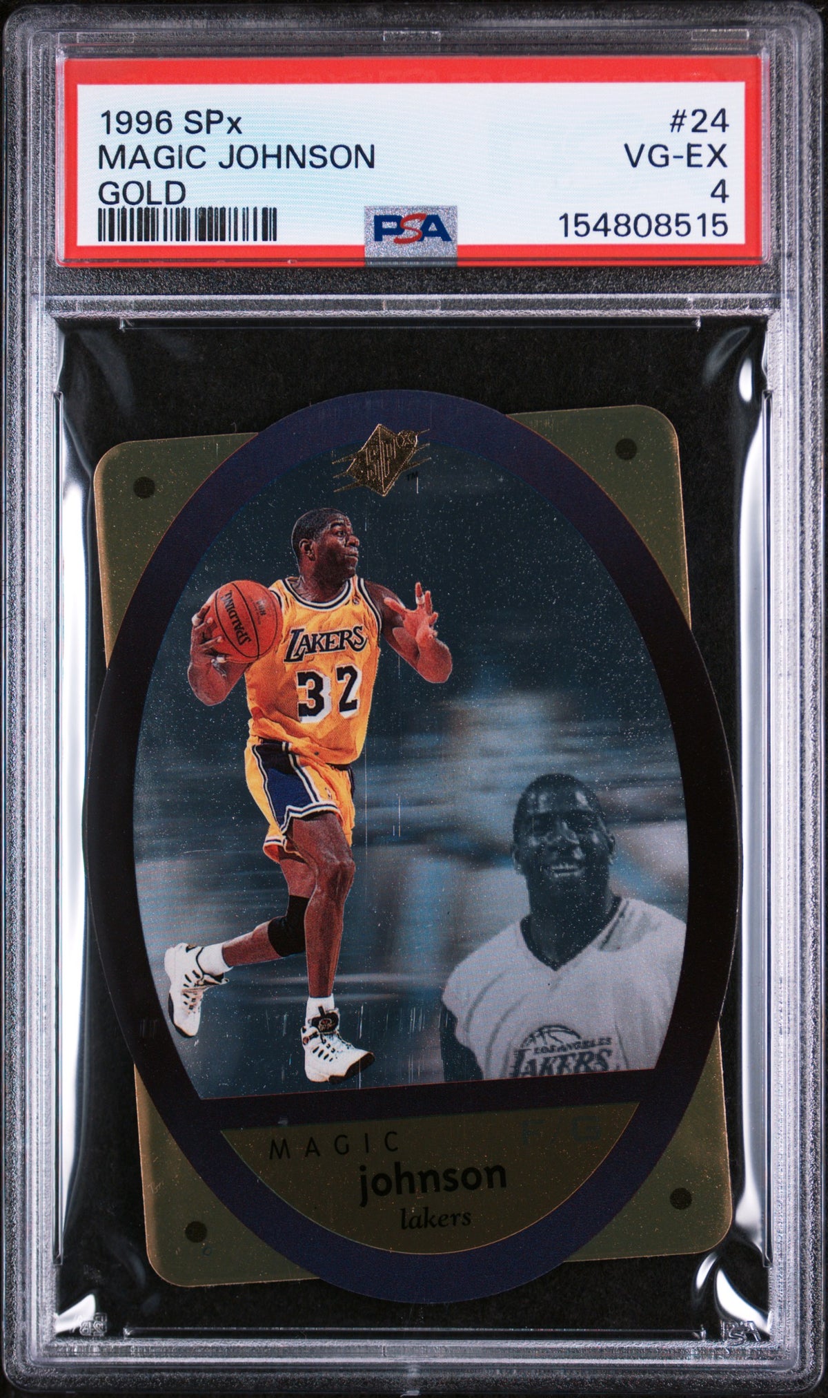 1996 Spx Gold Magic Johnson #24 PSA 4