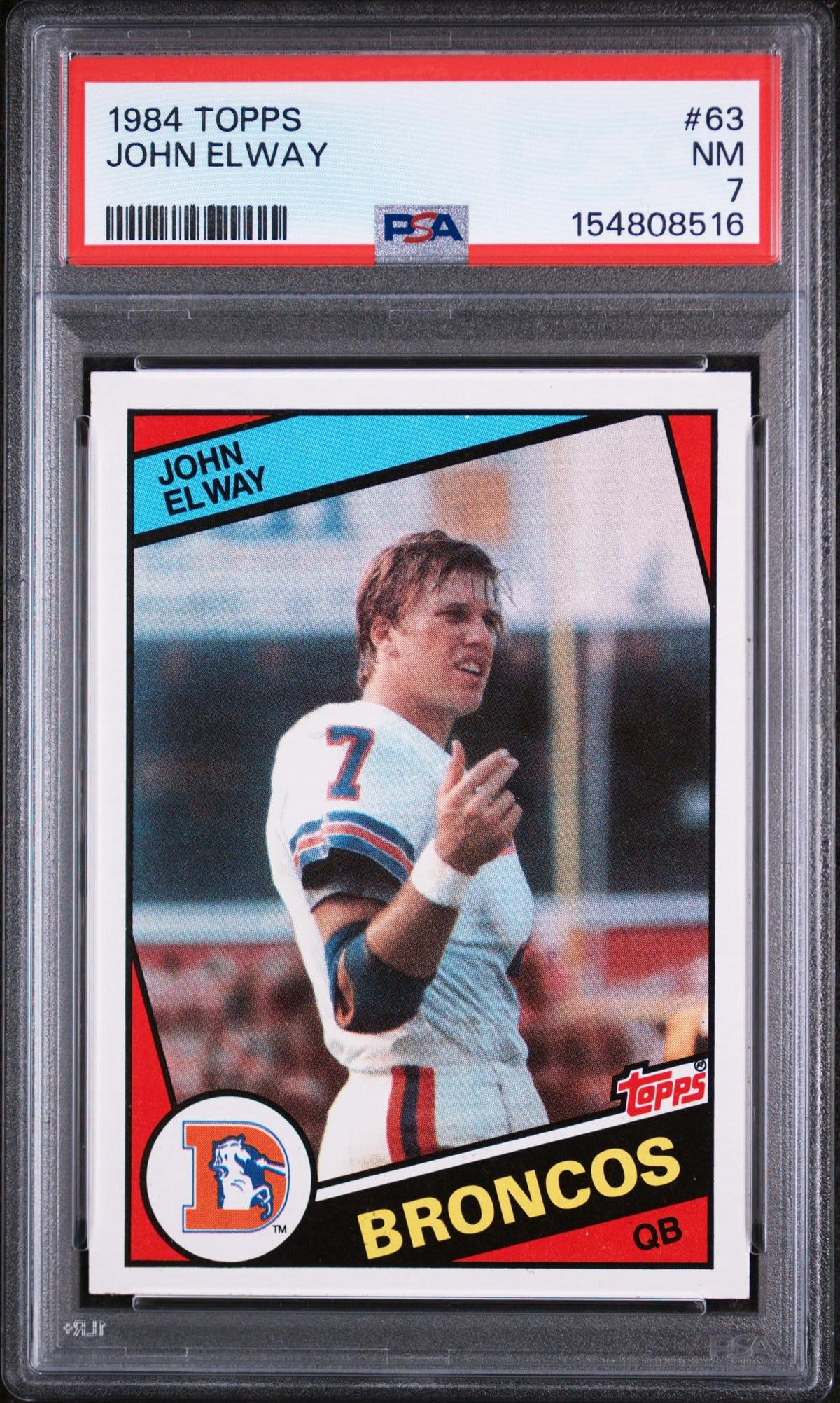 1984 Topps John Elway #63 PSA 7