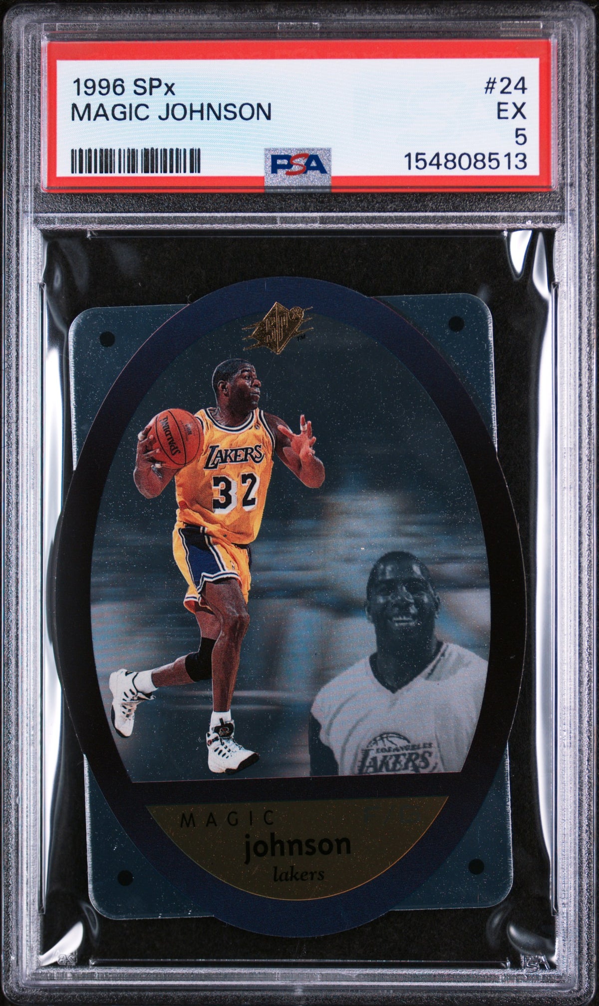 1996 Spx Magic Johnson #24 PSA 5