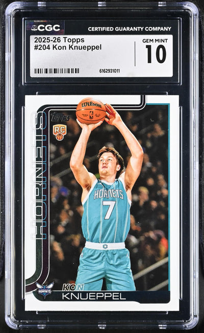2025-26 Topps Kon Knueppel #204 RC CGC 10