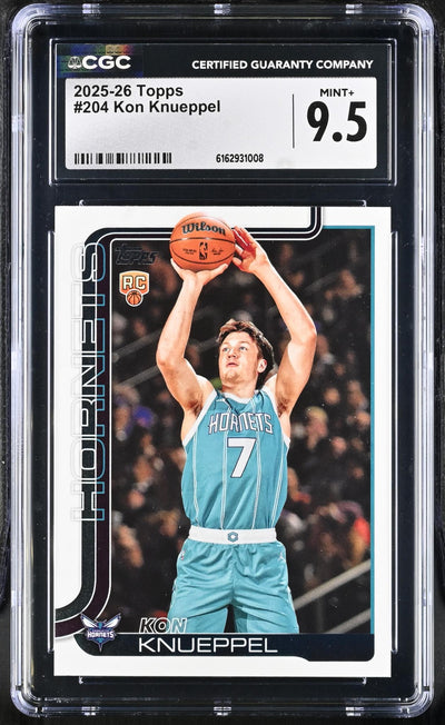 2025-26 Topps Kon Knueppel #204 RC CGC 9.5
