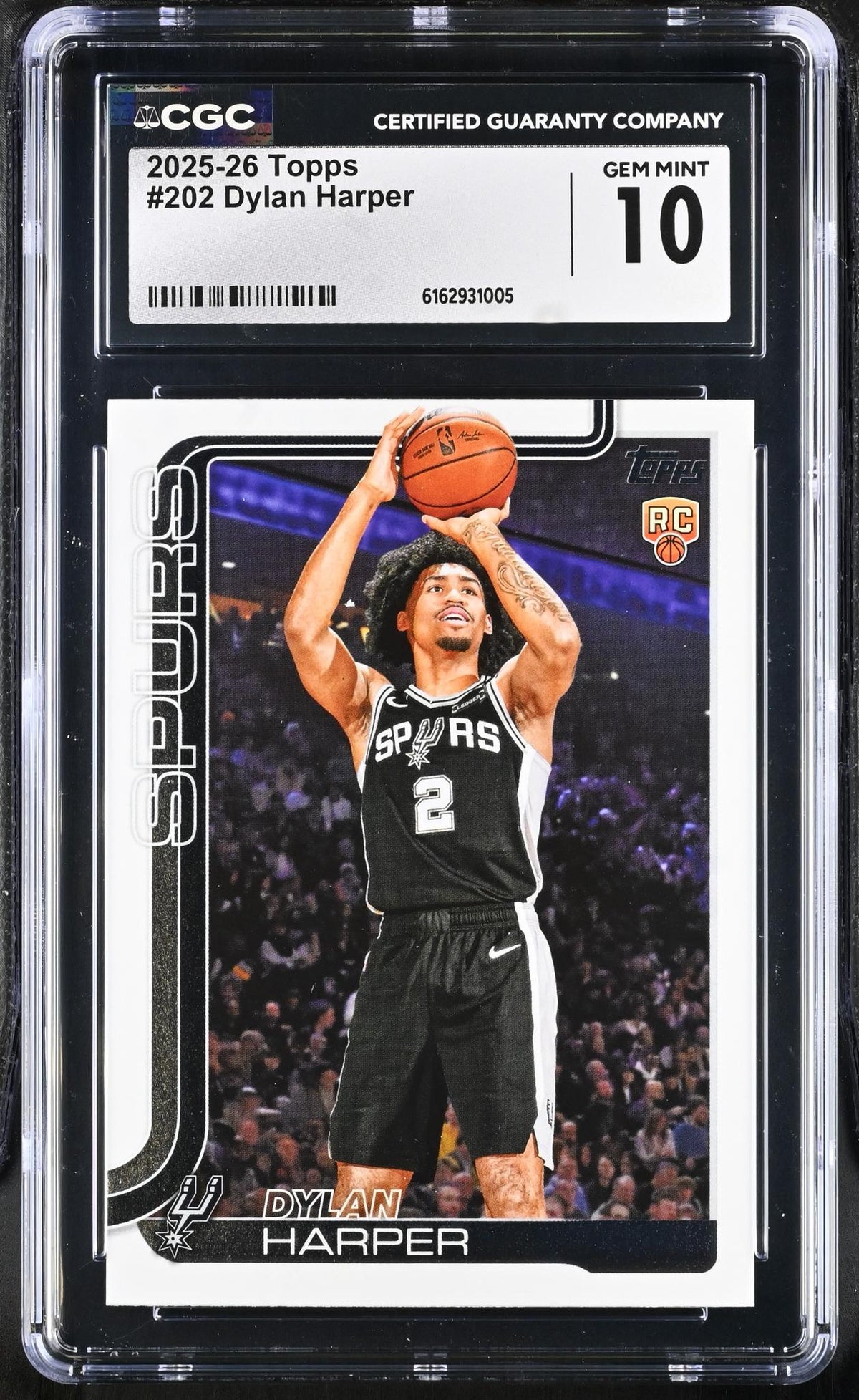 2025 Topps #202 Dylan Harper Flagship CGC 10