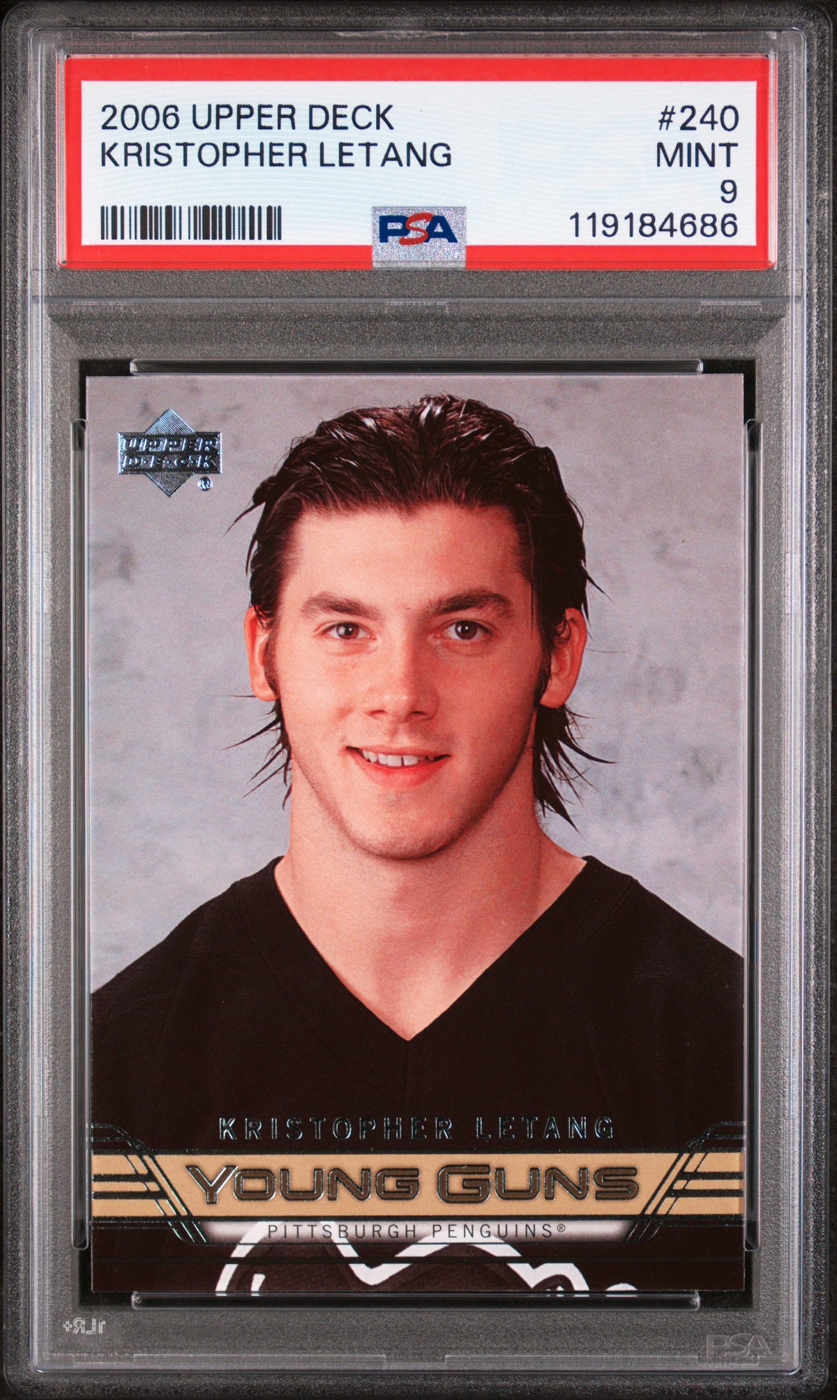 2006 Upper Deck Young Guns Kris Letang #240 PSA 9