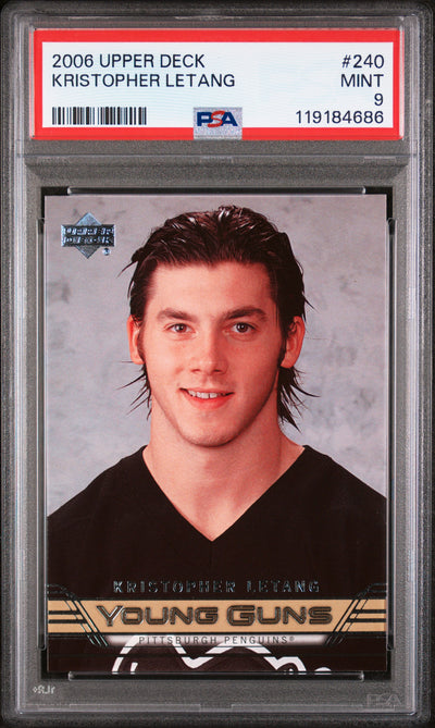 2006 Upper Deck Young Guns Kristopher Letang #240 PSA 9
