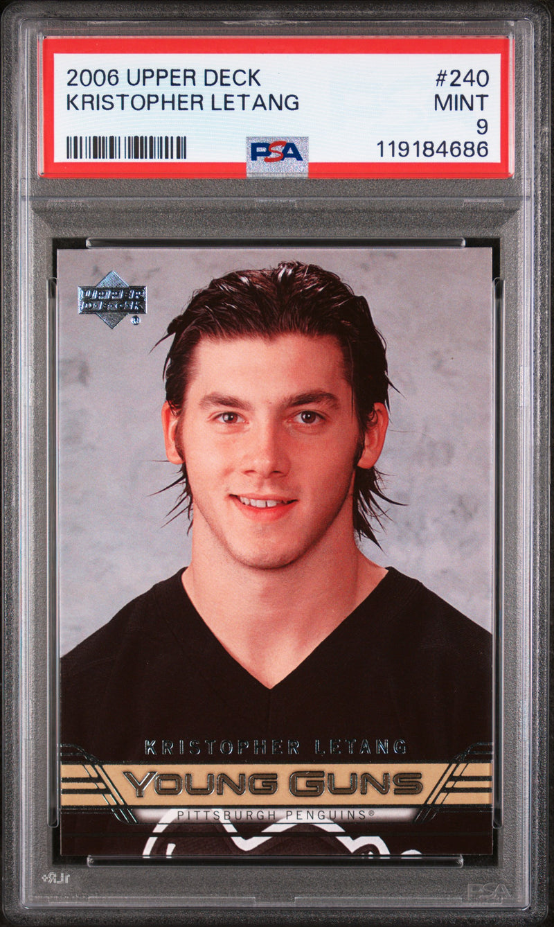 2006 Upper Deck Young Guns Kristopher Letang #240 PSA 9